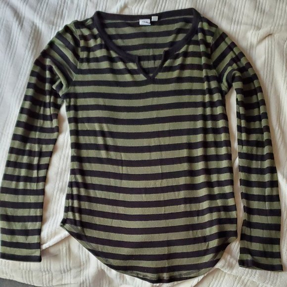 Softspun Gap Striped Long-Sleeve Tunic Small Petit - Picture 1 of 3